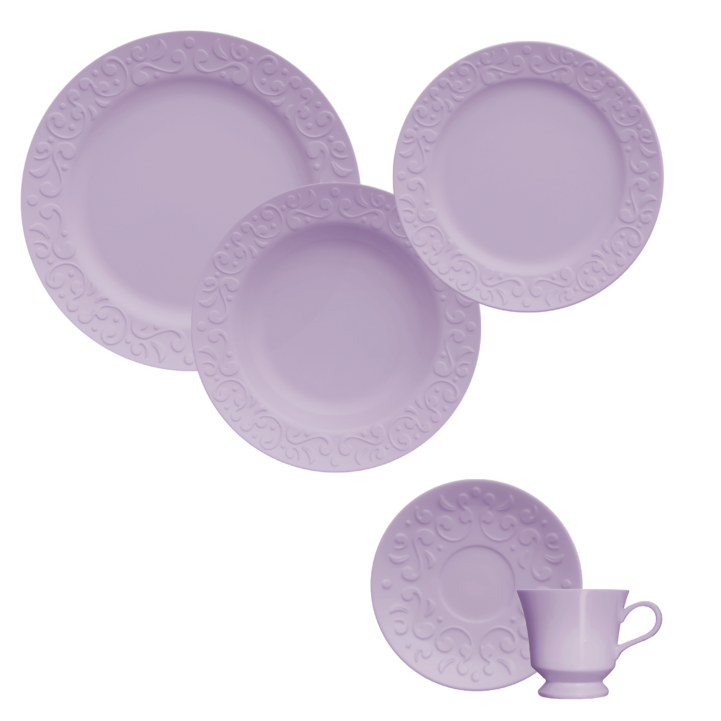 Conjunto para jantar , chá e café, completo p/ servir 1