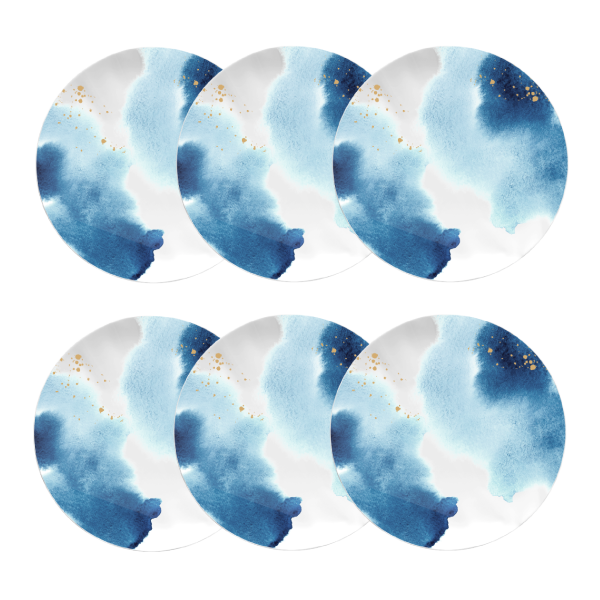 Kit de 06 pratos de sobremesa Oceano - Imagem 2