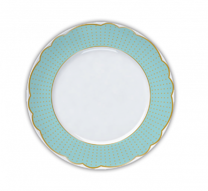 Prato s/mesa - Versa - Metal Royal Tiffany