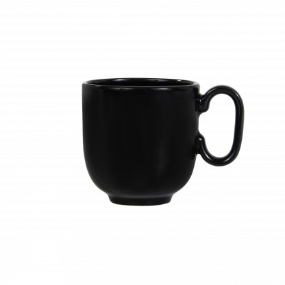 Caneca branca Forma Preta
