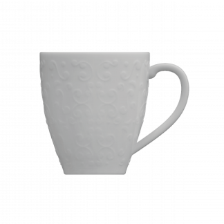 Caneca Tassel 310 ml Branca Germer Porcelanas