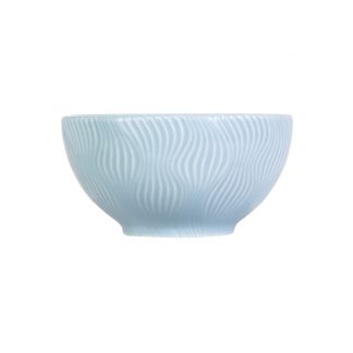 Bowl Tigela Sobremesa Azul Vintage Sinuosa 360 ml