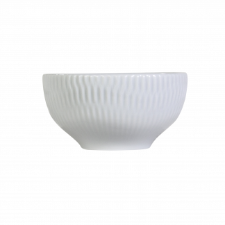 Bowl Tigela Sobremesa Branco Relevo Shell 408 ml Germer