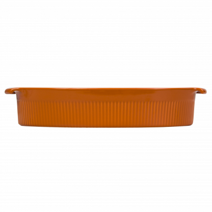 Travessa Refratária Oval 39 cm Laranja 2,9 L - Imagem 2