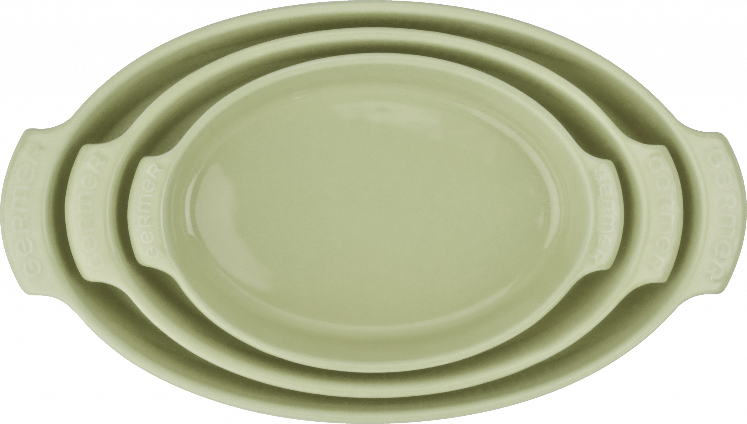 Forma Refratária Oval 32,5 cm Verde Chá 1,8 L - Imagem 3