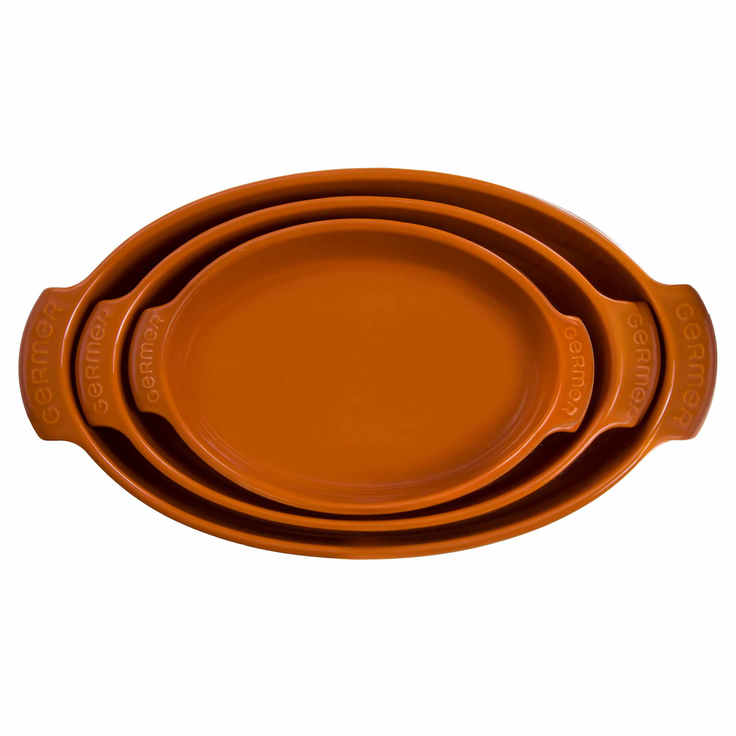 Travessa Refratária Oval 39 cm Laranja 2,9 L - Imagem 3