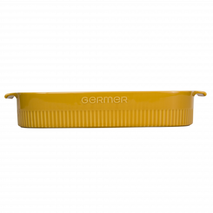 Travessa Retangular 37x26  Amarelo 4,9 L Germer Porcelanas - Imagem 2