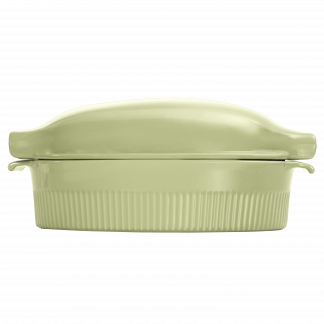 Roaster Refratário 34,7 cm com Tampa Verde Chá 3,1 L