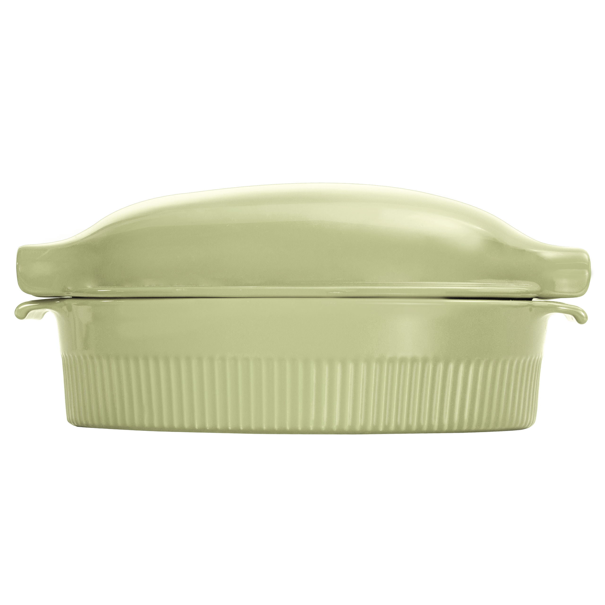 Roaster Refratário 34,7 cm com Tampa Verde Chá 3,1 L