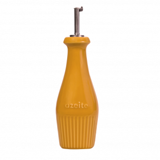 Azeiteiro em Porcelana Amarelo 350 ml