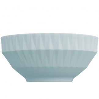 Bowl Tigela Azul Vintage Relevo Diamante 422 ml
