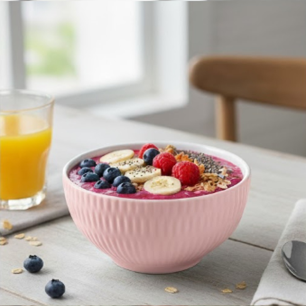 Bowl Tigela Sobremesa Rosa Fractal Relevo Shell 408 ml Germer - Imagem 3