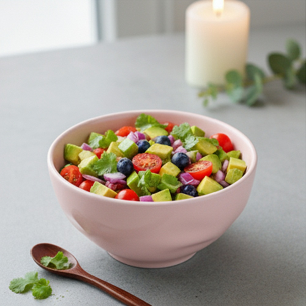 Bowl Tigela Sobremesa Rosa Fractal  Relevo Orgânico 360 ml - Imagem 5