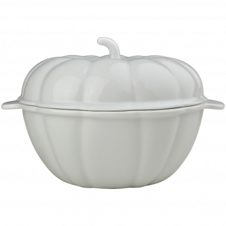 Cocotte Abóbora Branco com Tampa 1,65L