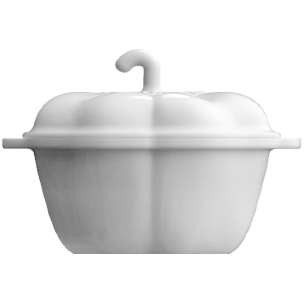 Cocotte Pimentão Branco 340 ml com Tampa