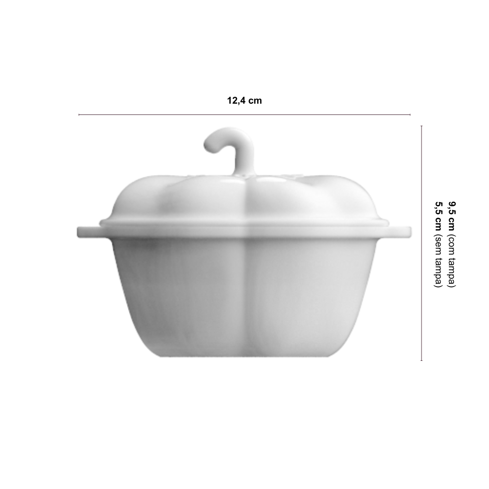 Cocotte Pimentão Branco 340 ml com Tampa - Imagem 2