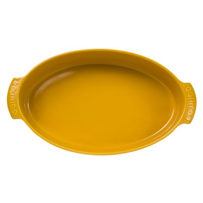 Travessa Refratária Oval 39 cm Amarela 2,9 L