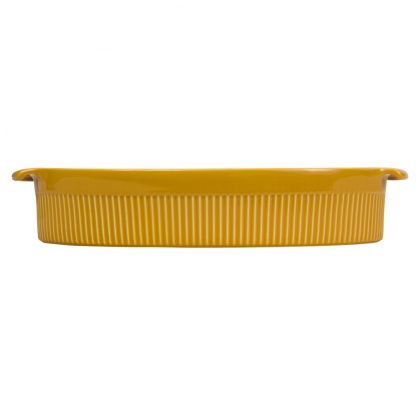 Travessa Refratária Oval 39 cm Amarela 2,9 L - Imagem 2