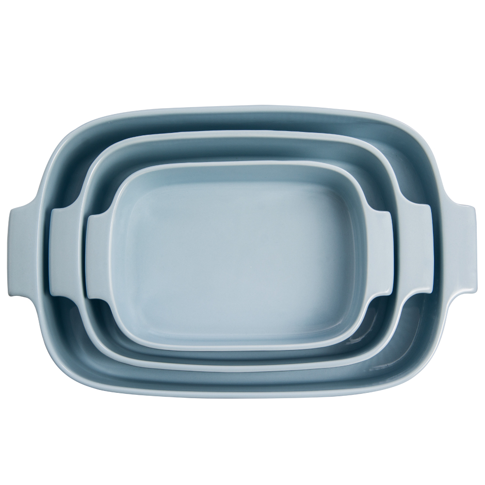 Travessa Refratária Retangular 37x26 Azul Vintage 4,9 L - Imagem 4