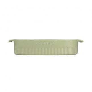 Travessa Retangular 37x26 Verde Chá 4,9 L Germer Porcelanas