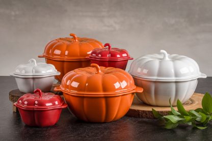 Cocotte Pimentão Vermelho 340 ml com Tampa Germer Porcelanas - Imagem 4