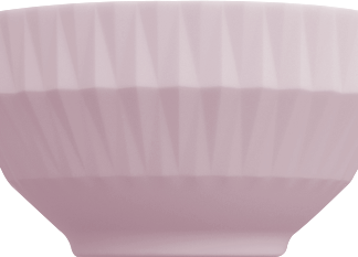 Bowl Tigela Sobremesa cor Rosa Relevo Diamante 422 ml