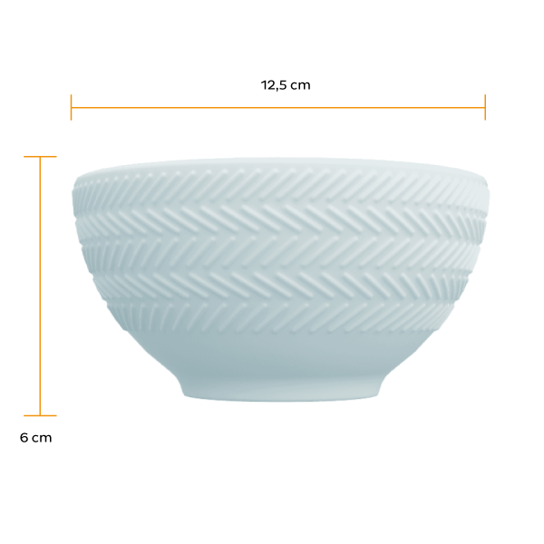 Bowl Verde Menta Chevron 418 ml - Imagem 3