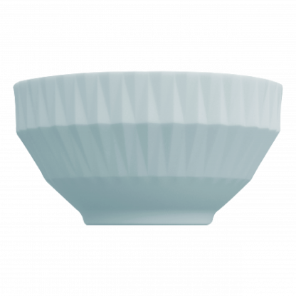 Bowl Tigela Azul Vintage Relevo Diamante 422 ml - Imagem 2
