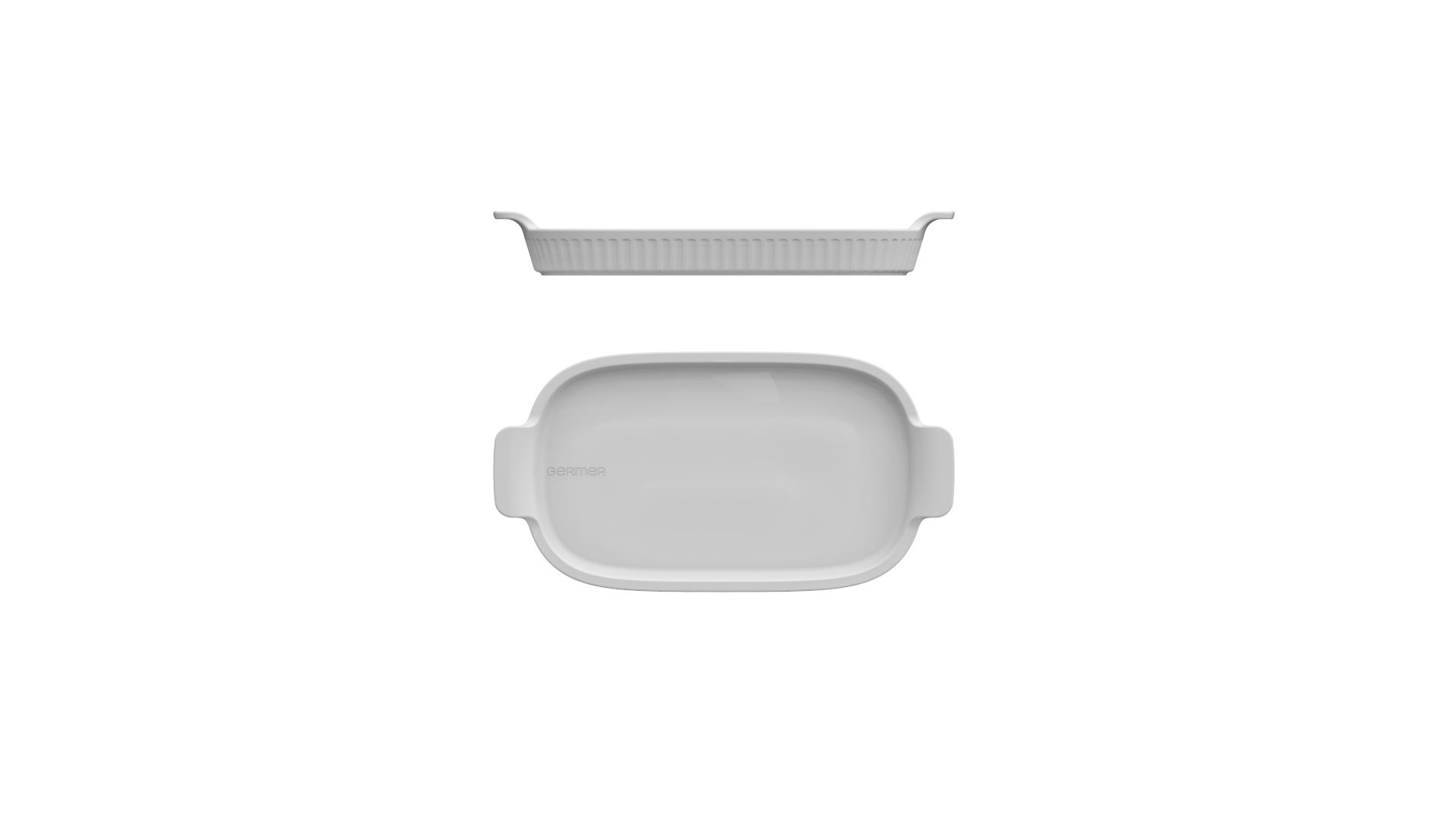 Bandeja Refratária 20 cm Pequena Branca Germer Porcelanas