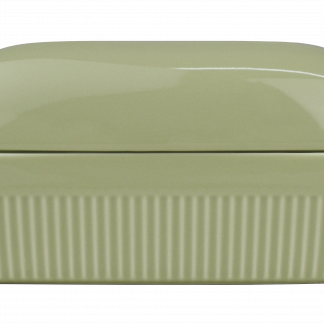 Forma de Pão com Tampa Refratária 29 cm Verde Chá 1,1 L