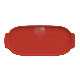 Bandeja Retangular 30,8 cm Vermelha G Assar e Servir