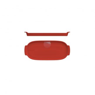 Bandeja Refratária 30,7 cm Grande Vermelha