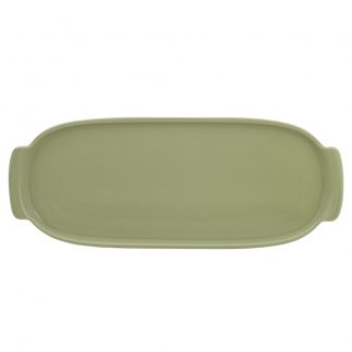 Bandeja Retangular 37 cm GG Verde Chá Assar e Servir