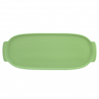 Bandeja Retangular GG em Porcelana Verde Chá – 37cm