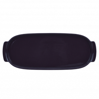 Bandeja Retangular GG em Porcelana Ameixa – 37cm