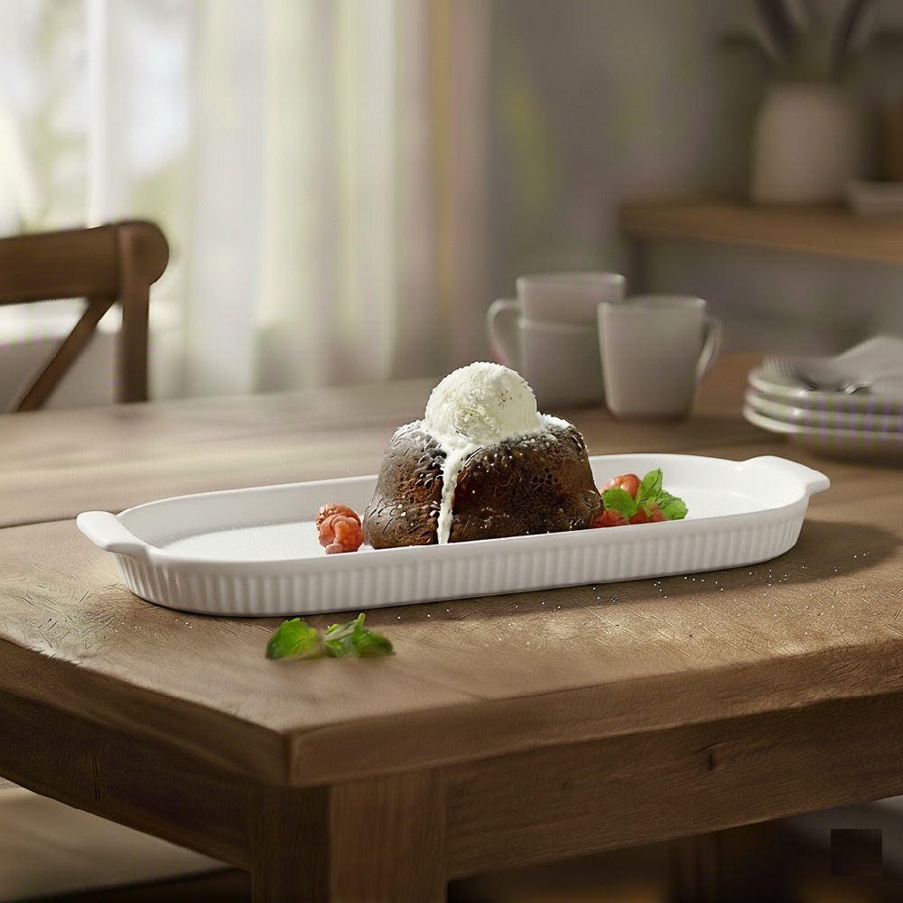 Bandeja Refratária 32,5 cm GG Branca - Imagem 4