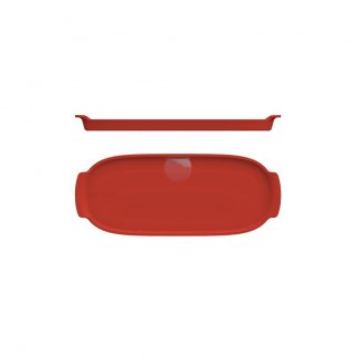 Bandeja Refratária 32,5 cm GG Vermelha