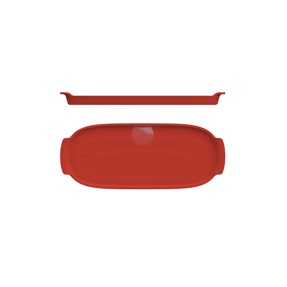 Bandeja Refratária 32,5 cm GG Vermelha