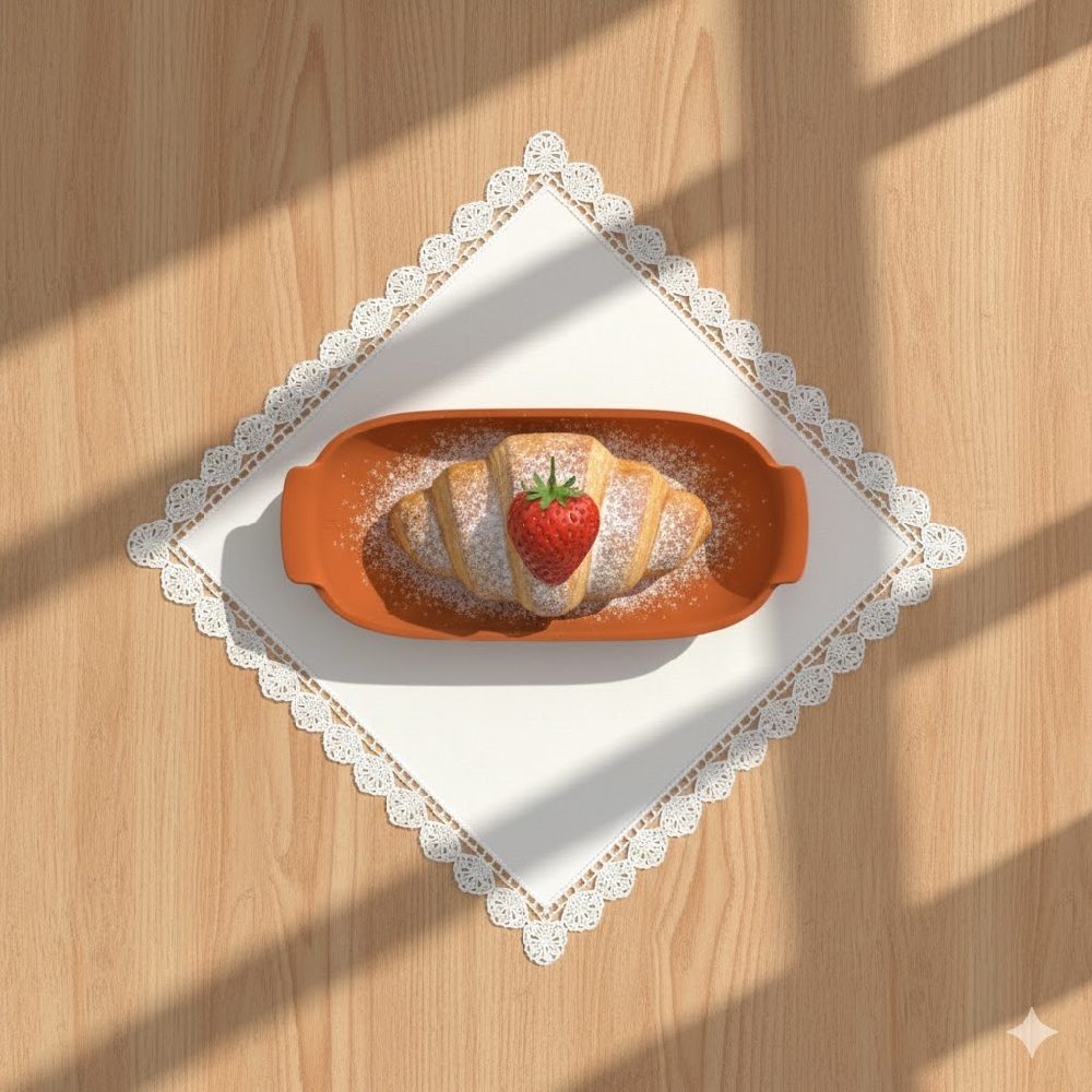 Bandeja Refratária 30,7 cm Grande Laranja - Imagem 3