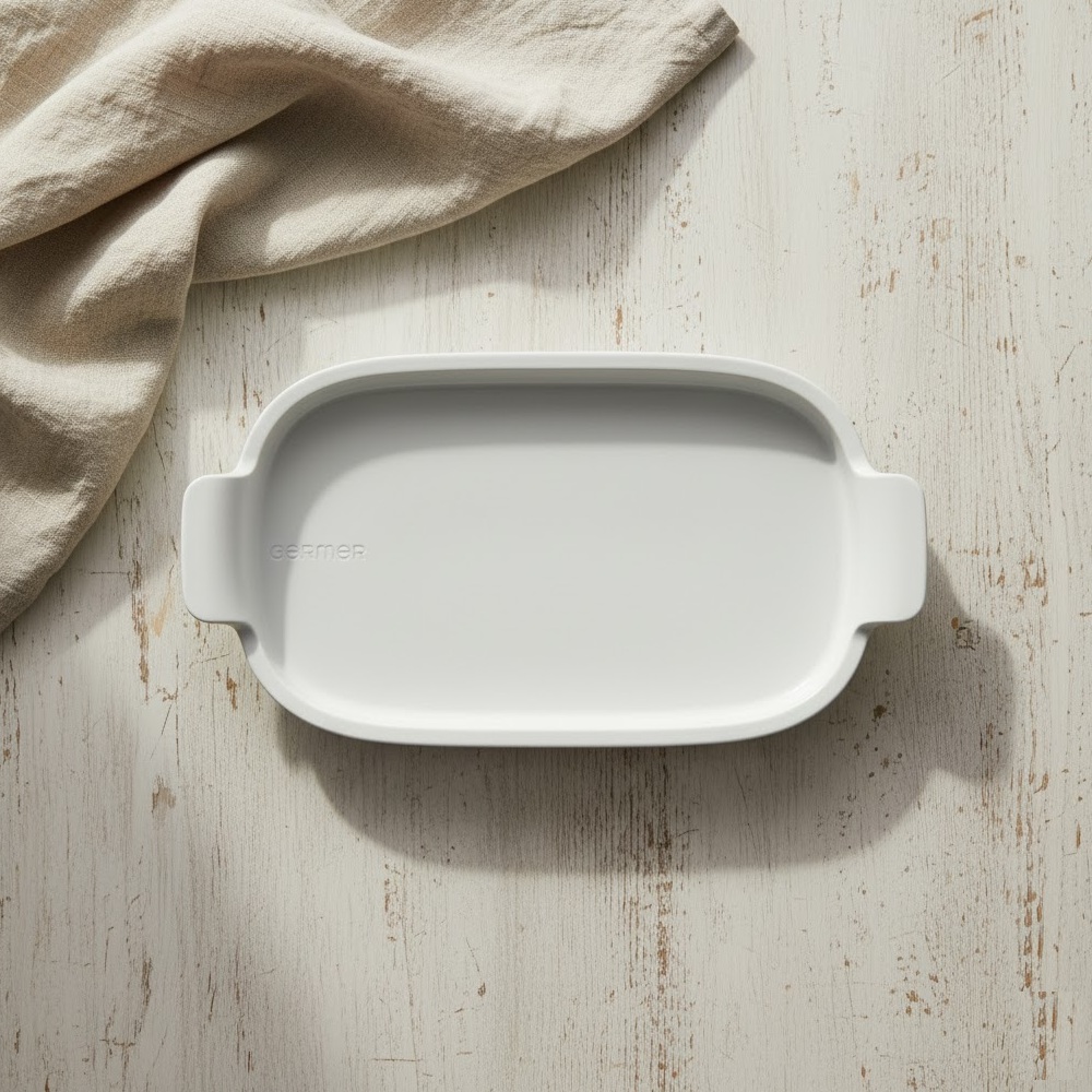 Bandeja Refratária 20 cm Pequena Branca Germer Porcelanas - Imagem 4