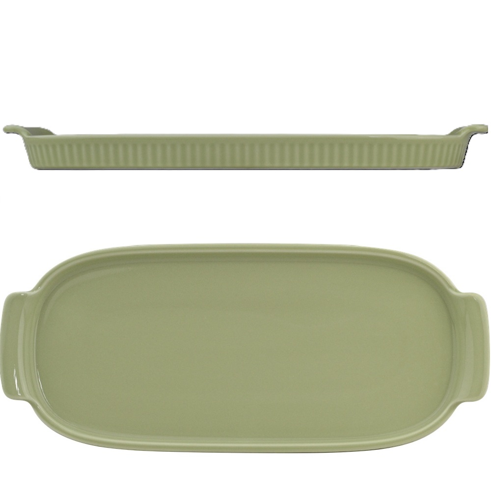 Bandeja Refratária 30,7 cm Grande Verde Chá