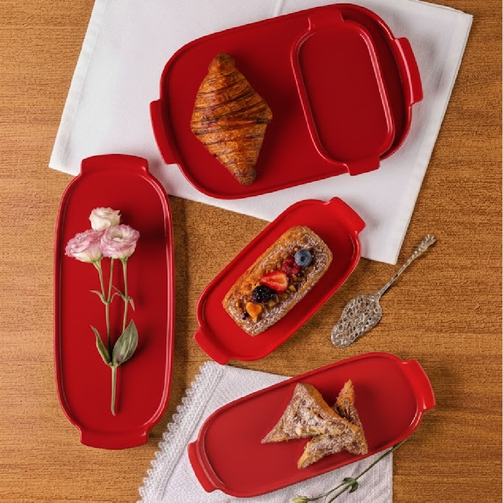 Bandeja Refratária 32,5 cm GG Vermelha - Imagem 2