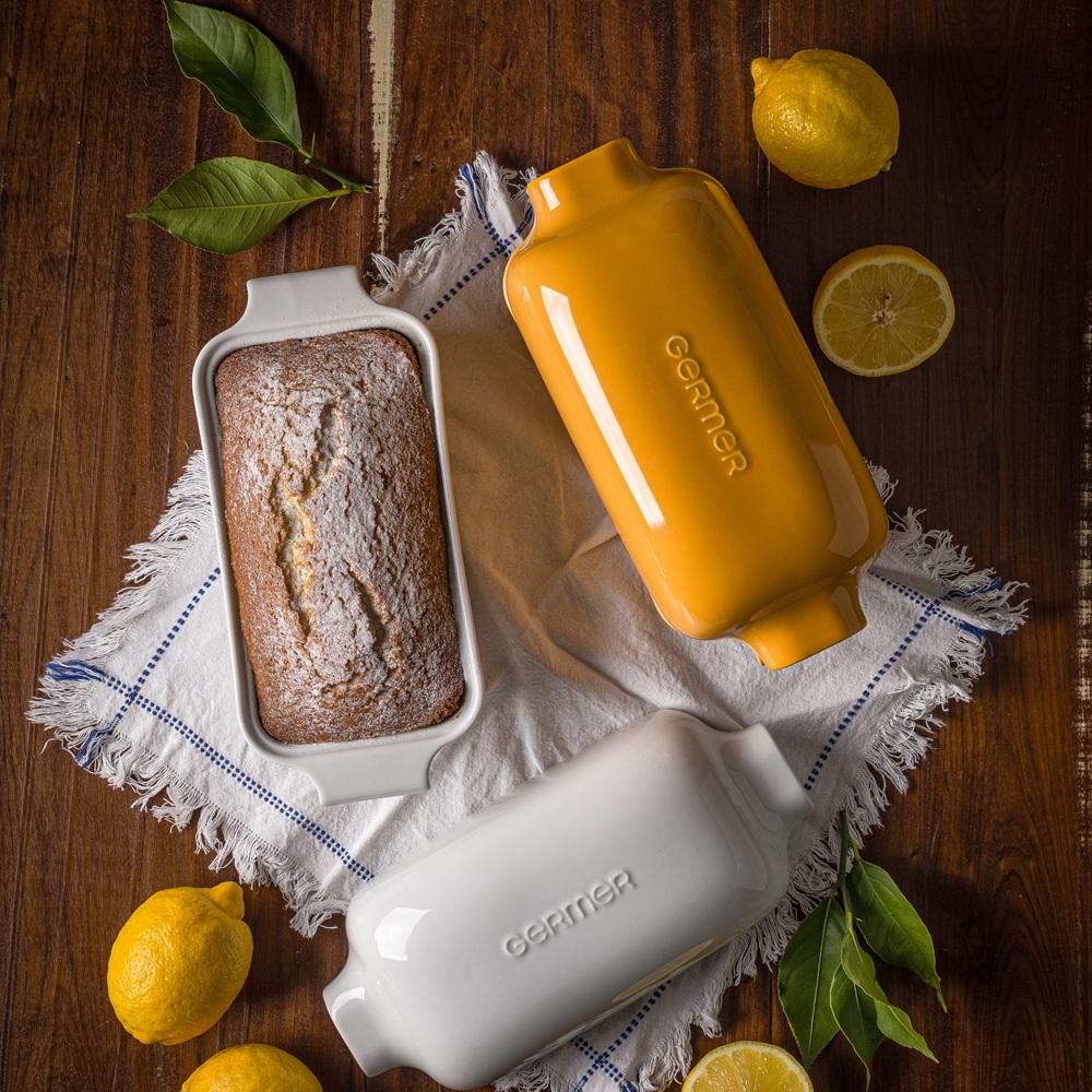 Forma de Pão com Tampa Refratária 29 cm Amarela 1,1 L - Imagem 4