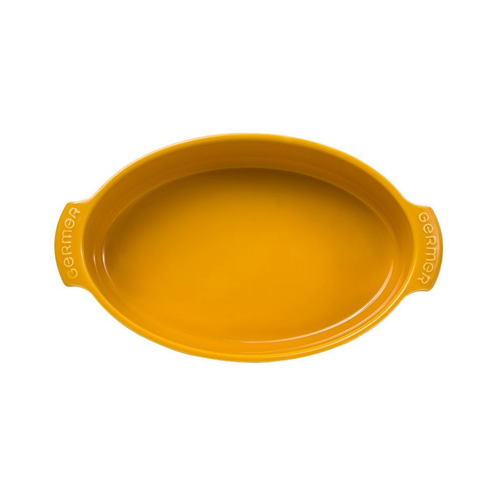 Forma Refratária Oval 32,5 cm Amarela 1,8 L Germer - Imagem 2