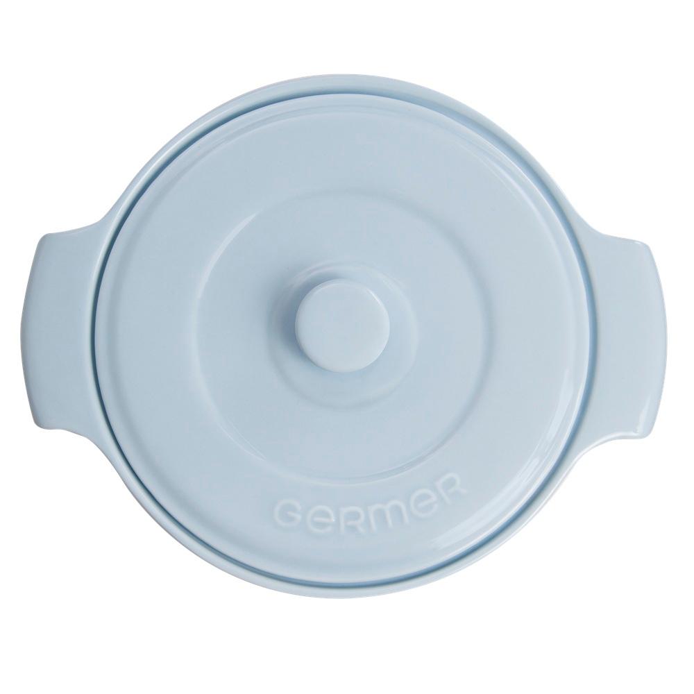 Cocotte Diâmetro 22 cm Azul Vintage 2,7 L Germer Porcelanas - Imagem 2