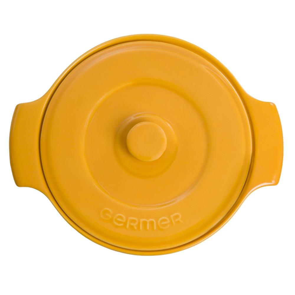 Cocotte Diâmetro 22 cm Amarelo 2,7 L Germer Porcelanas - Imagem 2