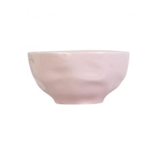 Bowl Tigela Sobremesa Rosa Fractal  Relevo Orgânico 360 ml