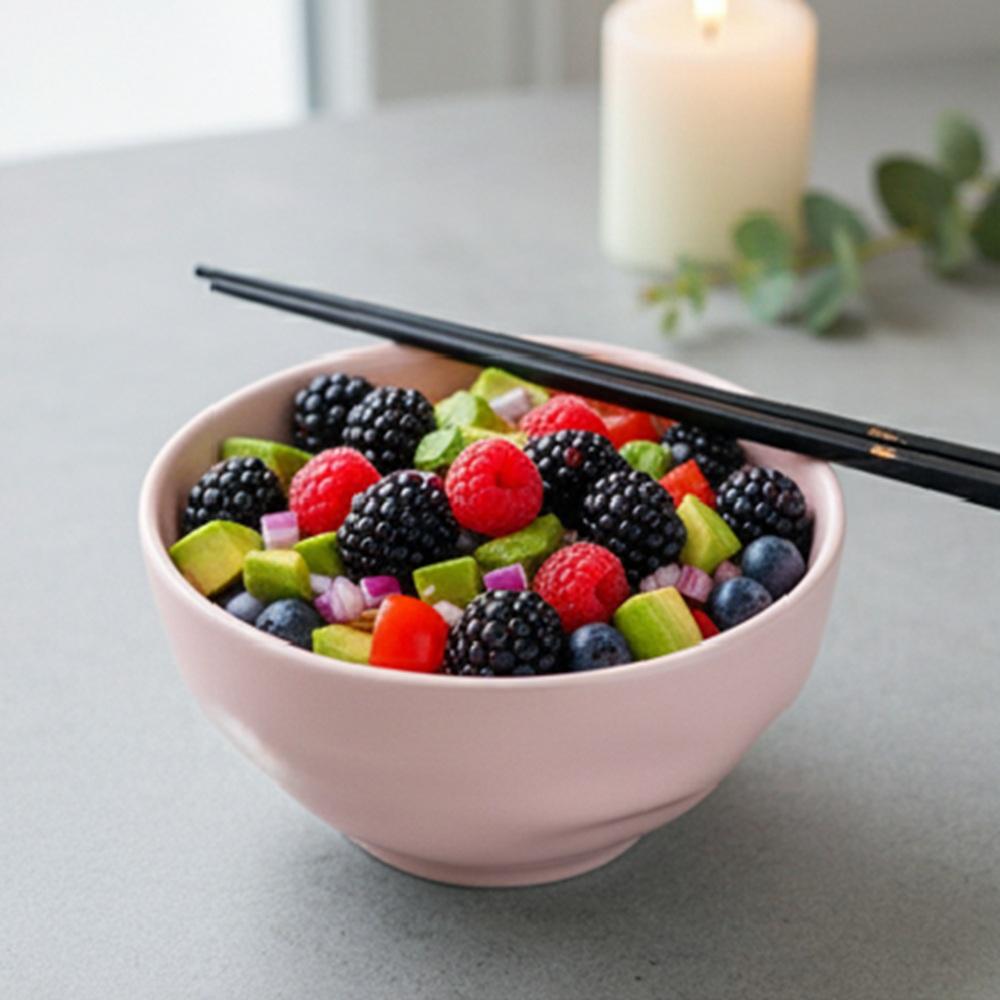 Bowl Tigela Sobremesa Rosa Fractal Relevo Orgânico 360 ml - Imagem 3