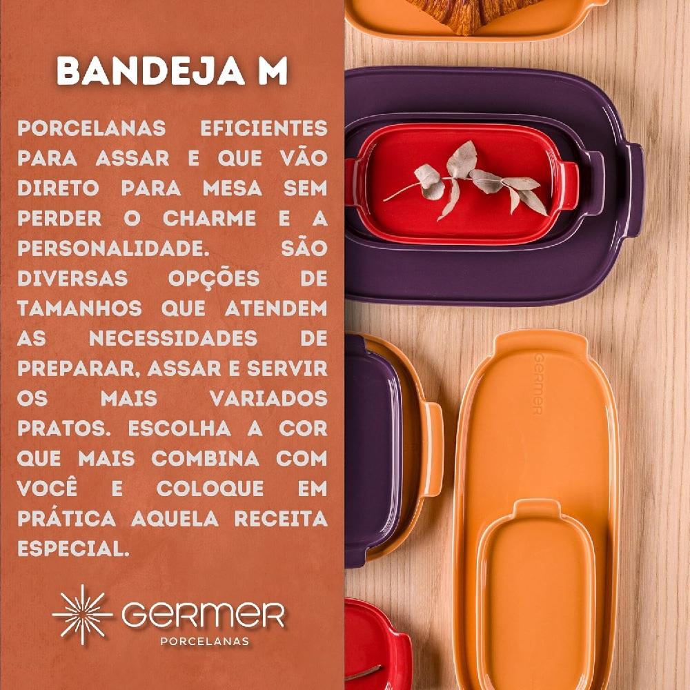 Bandeja Refratária 25 cm Média Vermelha - Imagem 2