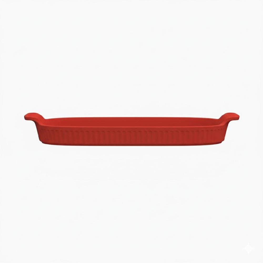 Bandeja Refratária 25 cm Média Vermelha - Imagem 4